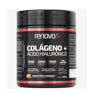 Colágeno + Ácido Hialurônico Renove Be Sabor Pink Lemonade 216g