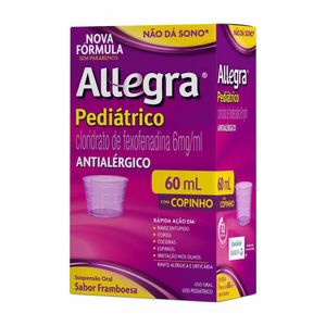Antialérgico Allegra 6mg/ml Pediátrico 60ml + Copinho