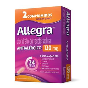 Antialérgico Allegra 120mg 2 Comprimidos