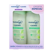 Kit Sabonete Líquido Íntimo Monange e Lucretin Frescor 2 Unidades de 200ml cada