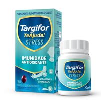 Targifor Te Ajuda Stress Vitamina Imunidade Antioxidante 30 Cápsulas