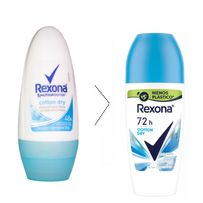 Desodorante Antitranspirante Roll-On Rexona Feminino Cotton Dry 50ml
