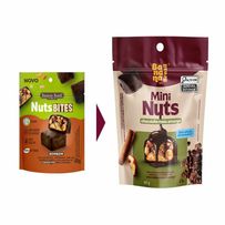Bombom Mini Nuts Chocolate Meio Amargo 60g