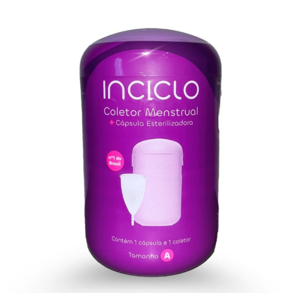 Coletor Menstrual Inciclo Tamanho A + Cápsula Esterilizadora
