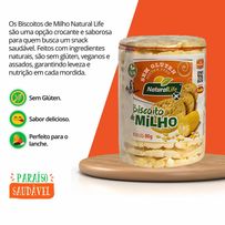 Biscoito de Milho Sem Glúten Natural Life 80g
