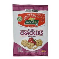 Biscoito Mini Crackers Sem Glúten Sabor Páprica Natural Life 70g