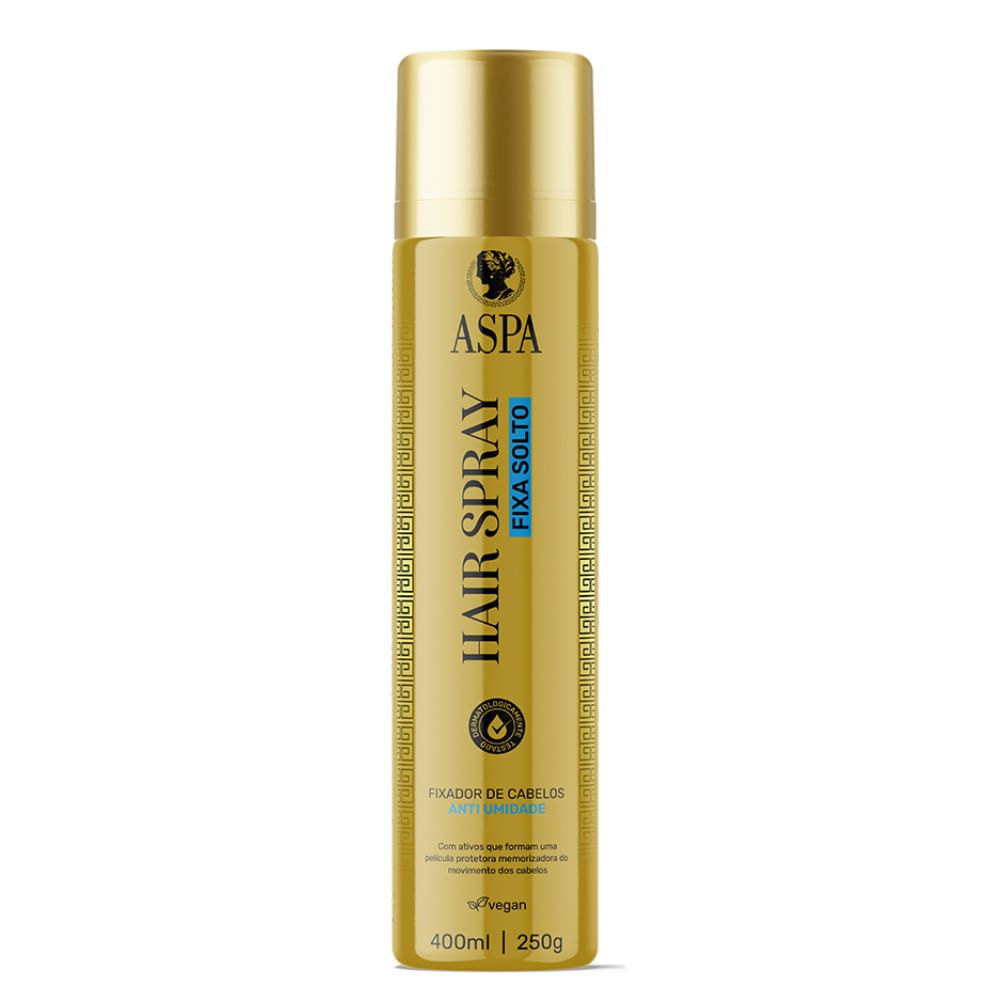 Fixador de Cabelos Aspa Hair Spray Fixa Solto 400ml