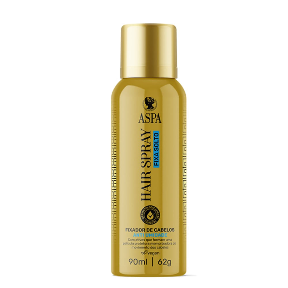 Fixador De Cabelos Aspa Hair Spray Fixa Solto 90ml