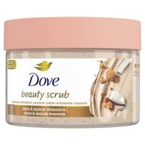 Sabonete Esfoliante Corporal Dove Beauty Scrub Coco e Açúcar Mascavo 280g