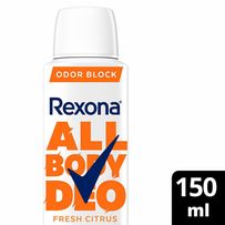 Desodorante Corporal Aerosol Rexona All Body Deo Fresh Citrus 150ml