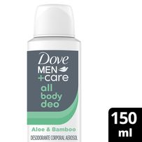 Desodorante Corporal Aerosol Dove Men All Body Deo Aloe & Bamboo 150ml