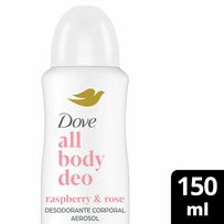 Desodorante Corporal Aerosol Dove All Body Deo Raspberry & Rose 150ml
