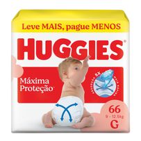 Fralda Huggies Máxima Proteção G 66 Unidades