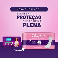 Absorvente Noturno Maxi Plenitud sem Abas 8 Unidades