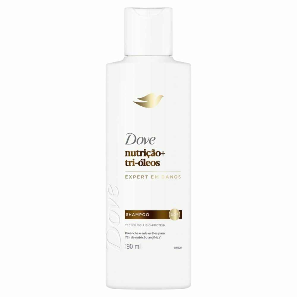 Shampoo Dove Nutrição + Tri-Óleos 190ml