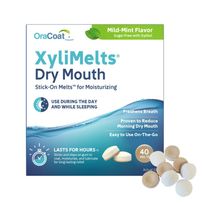 XyliMelts Dry Mouth Boca Seca Discos Adesivos Menta Suave 40 Unidades