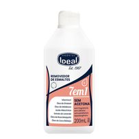 Removedor de Esmaltes Sem Acetona 7 em 1 Ideal 200ml