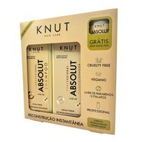 Kit Knut Professional Absolut Shampoo 250ML + Condicionador 200ML + Mini Máscara Absolut