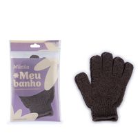 Luva Esfoliante Corporal para Banho Munila Meu Banho Marrom  1 unidade