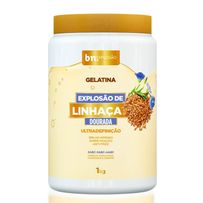 Gelatina Explosão de Linhaça Dourada Beleza Natural 1kg