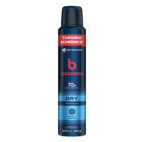 Desodorante Antitranspirante Aerossol Bozzano Masculino Dry Proteção Seca 72h 200ml