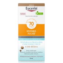 Protetor Solar Facial Eucerin Hydro Fluid Cor Média FPS70 50ml