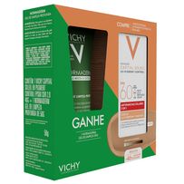 Kit Vichy Protetor Solar Capital Soleil UV-Pigment Control FPS60 Cor 2.0 40g + Gel de Limpeza Profunda Normaderm 50g