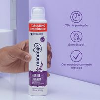 Desodorante Antitranspirante Aerossol Feminino Monange Flor De Lavanda 200ml