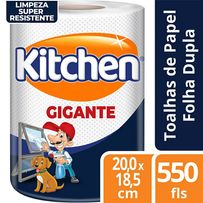 Papel Toalha Kitchen Gigante Folha Dupla 550 Folhas