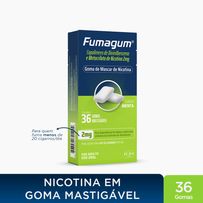 Gomas Mastigáveis de Nicotina Fumagum 2mg Sabor Menta 36 gomas