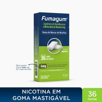 Gomas Mastigáveis de Nicotina Fumagum 4mg Sabor Menta 36 gomas