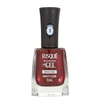 Esmalte Risqué Diamond Gel Nova Cor Charlotte de Romã 9,5ml