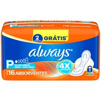 Absorvente Always Seca Com Abas P 16 Unidades