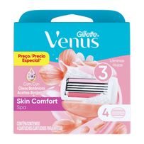Carga Para Aparelho De Depilar Gillette Venus Skin Comfort Spa 4 Unidades
