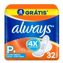Absorvente Always Seca Com Abas P 32 Unidades