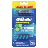 Aparelho De Barbear Descartável Gillette Prestobarba 3 Cool 4 Unidades