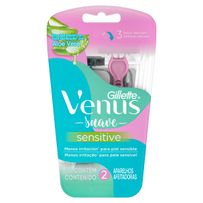Aparelho de Depilar Gillette Venus Sensitive 2 unidades