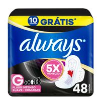 Absorvente Always Noturno Suave com Abas G 48 Unidades