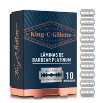 Lâminas De Barbear Duplo Fio King C Gillette 10 Unidades