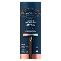 Aparelho De Barbear Clássico King C Gillette 5 Lâminas