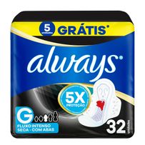 Absorventes Always Noturno Seca Com Abas G 32 Unidades