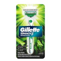 Aparelho De Barbear Gillette Mach3 Sensitive 1 Unidadae