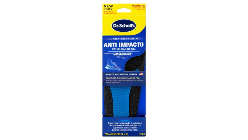 Palmilha de Gel Dr Scholls Anti Impacto 34 A 39 Par