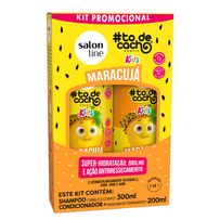 Kit Salon Line Tô de Cacho Kids Maracujá Shampoo 300ml + Condicionador 200ml