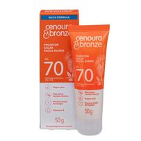 Protetor Solar Facial Diário Cenoura e Bronze FPS 70 50g