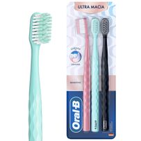 Escova Dental Oral-B Iconic Ultra Macia 3 Unidades