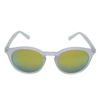 Óculos de Sol Jink Loop Ice Translúcido Branco com Lentes Amarelas Espelhadas