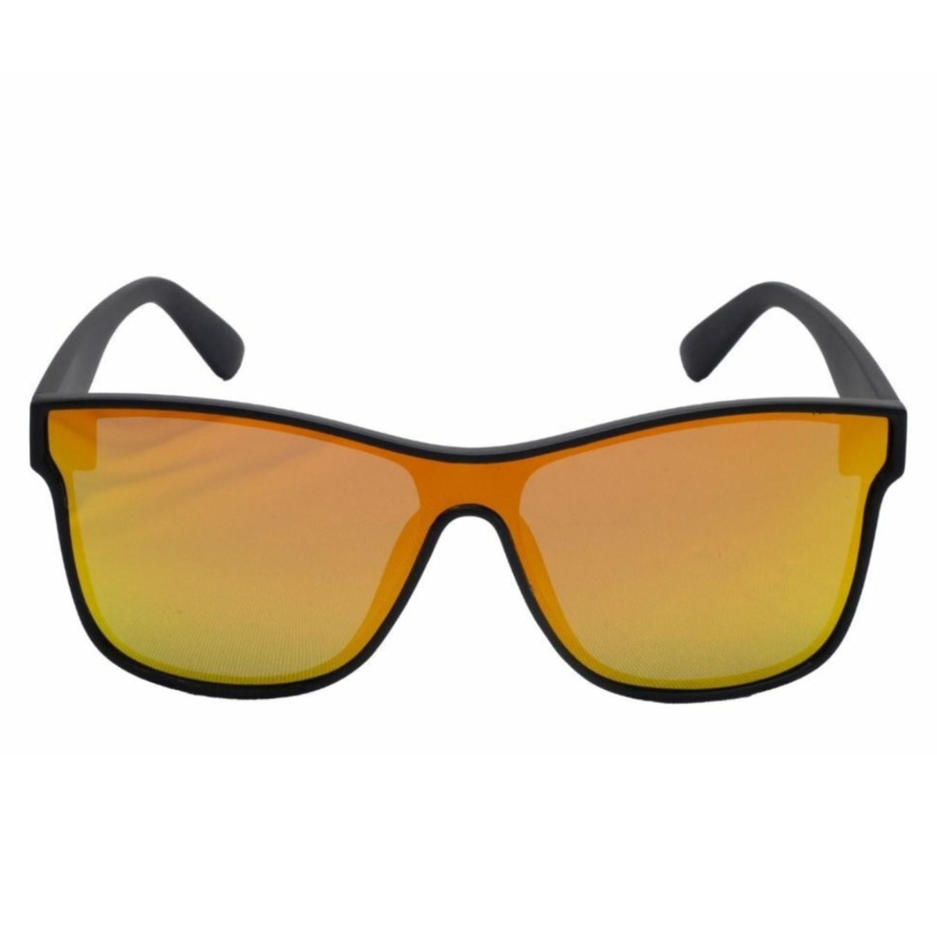 Óculos de Sol Jink Sun Gold Preto com Lentes Douradas Espelhadas