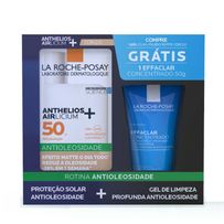 Kit La Roche-Posay Protetor Solar Facial Anthelios Airlicium+ FPS 50 Cor 2.0 40g + Gel de Limpeza Effaclar Concentrado 50g