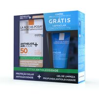 Kit La Roche-Posay Protetor Solar Facial Anthelios Airlicium+ FPS 50 Cor 2.0 40g + Gel de Limpeza Effaclar Concentrado 50g